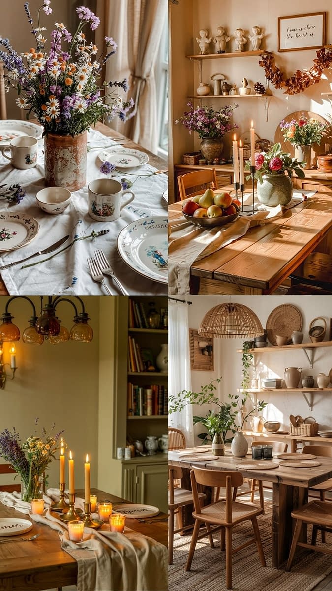 8 Decorative Accents Ideas for Cottagecore Dining Room